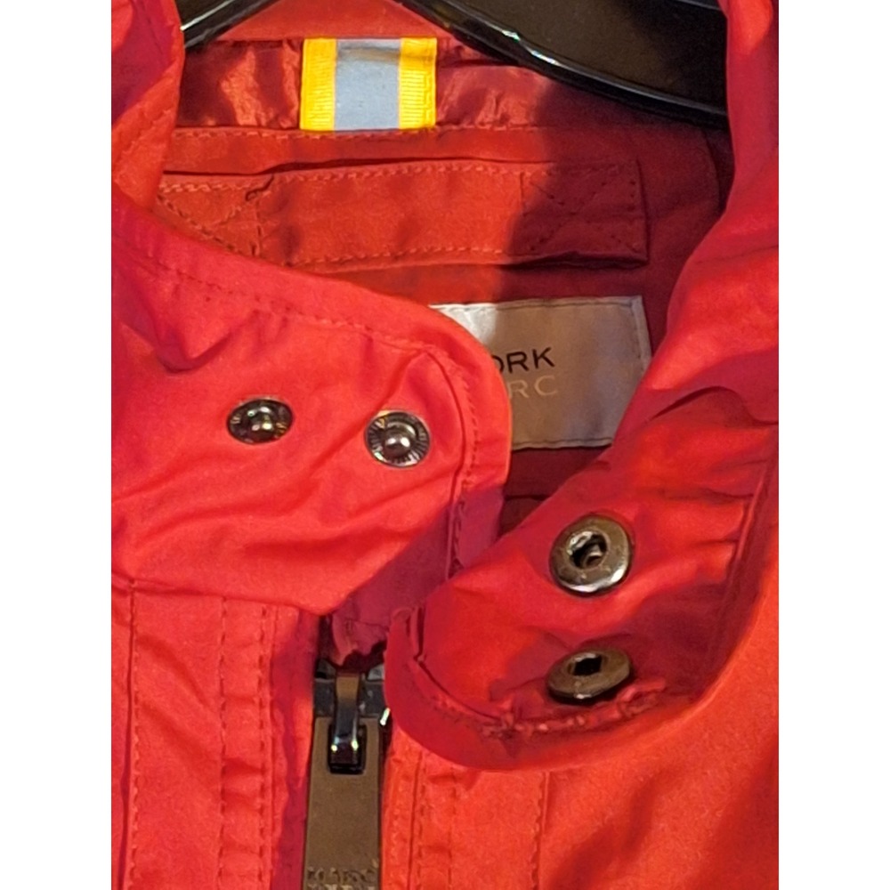 Marc New York Andrew Marc Red Full Zip Snap Field Jacket Mens L Utility Spring - Picture 8 of 15